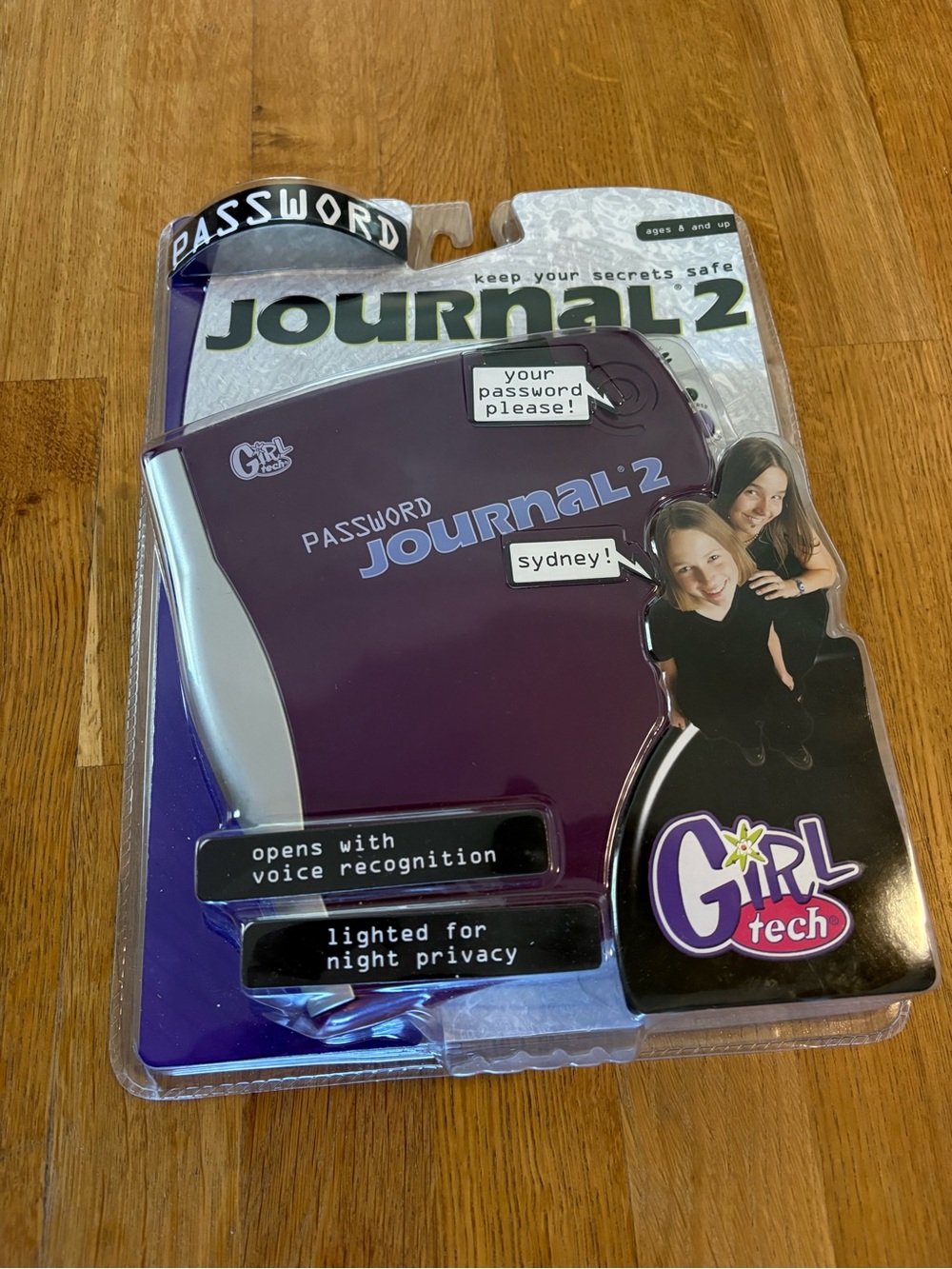 NOS Girl Tech 2001 Radica Games Password Journal 2 Sealed Purple Y2K